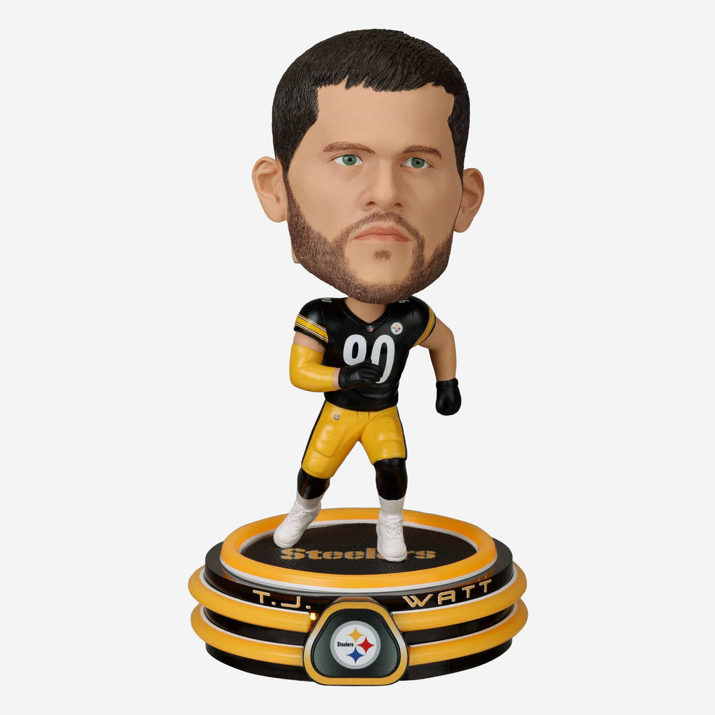 TJ Watt Pittsburgh Steelers LED Neon Bighead Bobblehead FOCO - FOCO.com