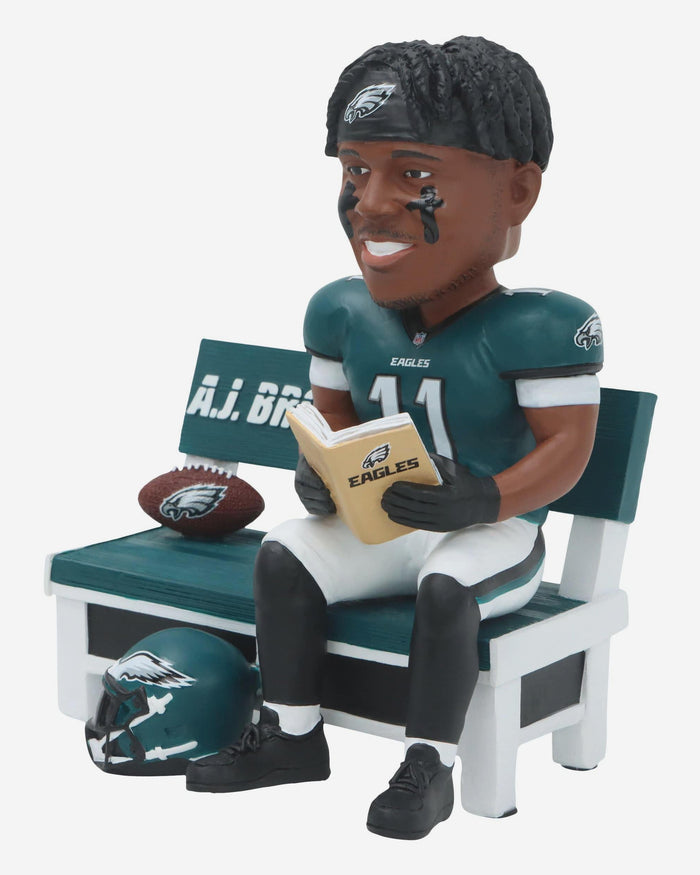 AJ Brown Philadelphia Eagles Wild Card Sideline Book Club Bobblehead FOCO - FOCO.com