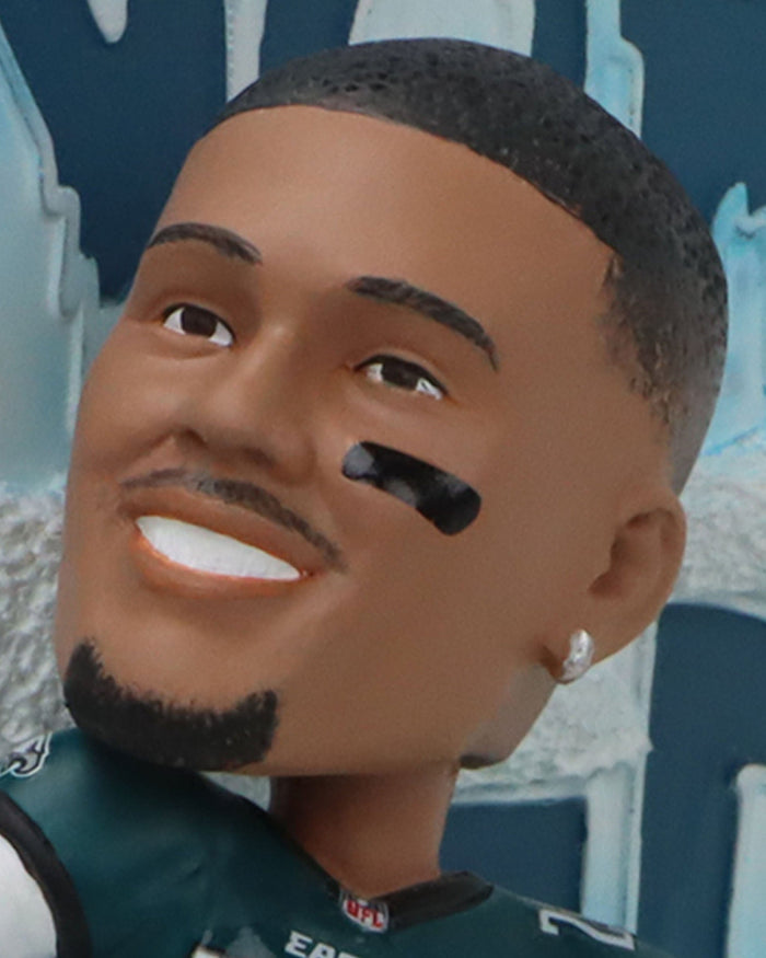 Saquon Barkley Philadelphia Eagles Divisional Round Snow Slide Gamebreaker Bobblehead FOCO - FOCO.com