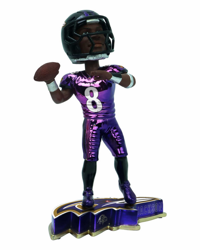 Lamar Jackson Baltimore Ravens Electroplated Edition Bobblehead