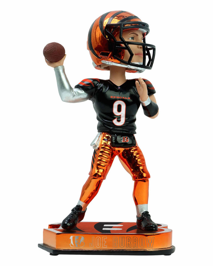 Joe Burrow Cincinnati Bengals Electroplated Edition Bobblehead