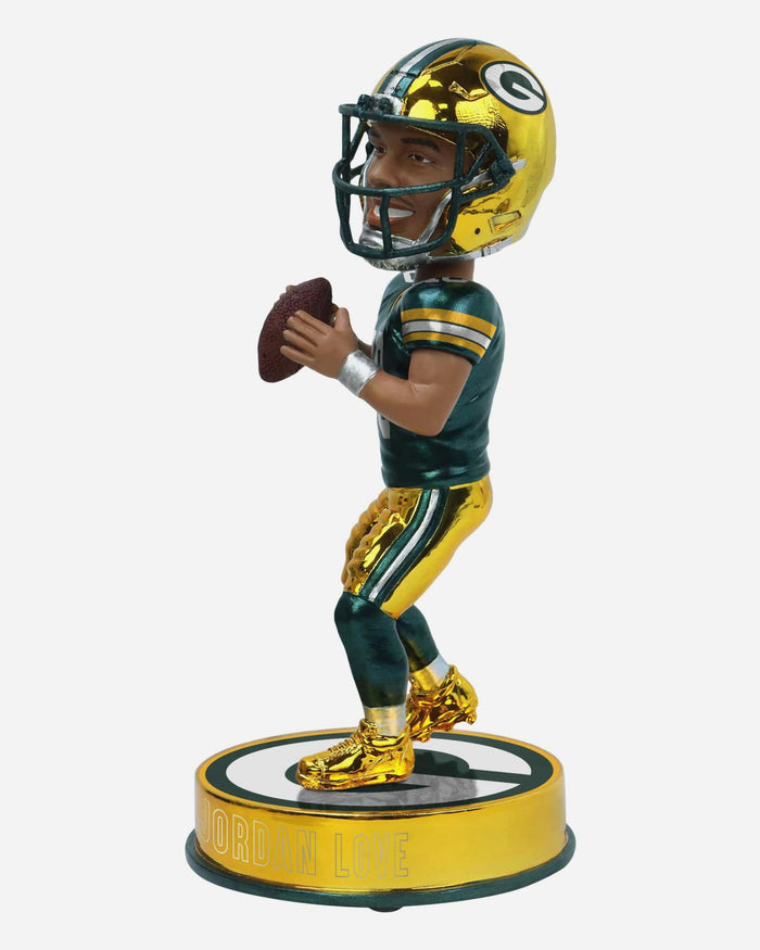 Jordan Love Green Bay Packers Electroplated Edition Bobblehead FOCO - FOCO.com