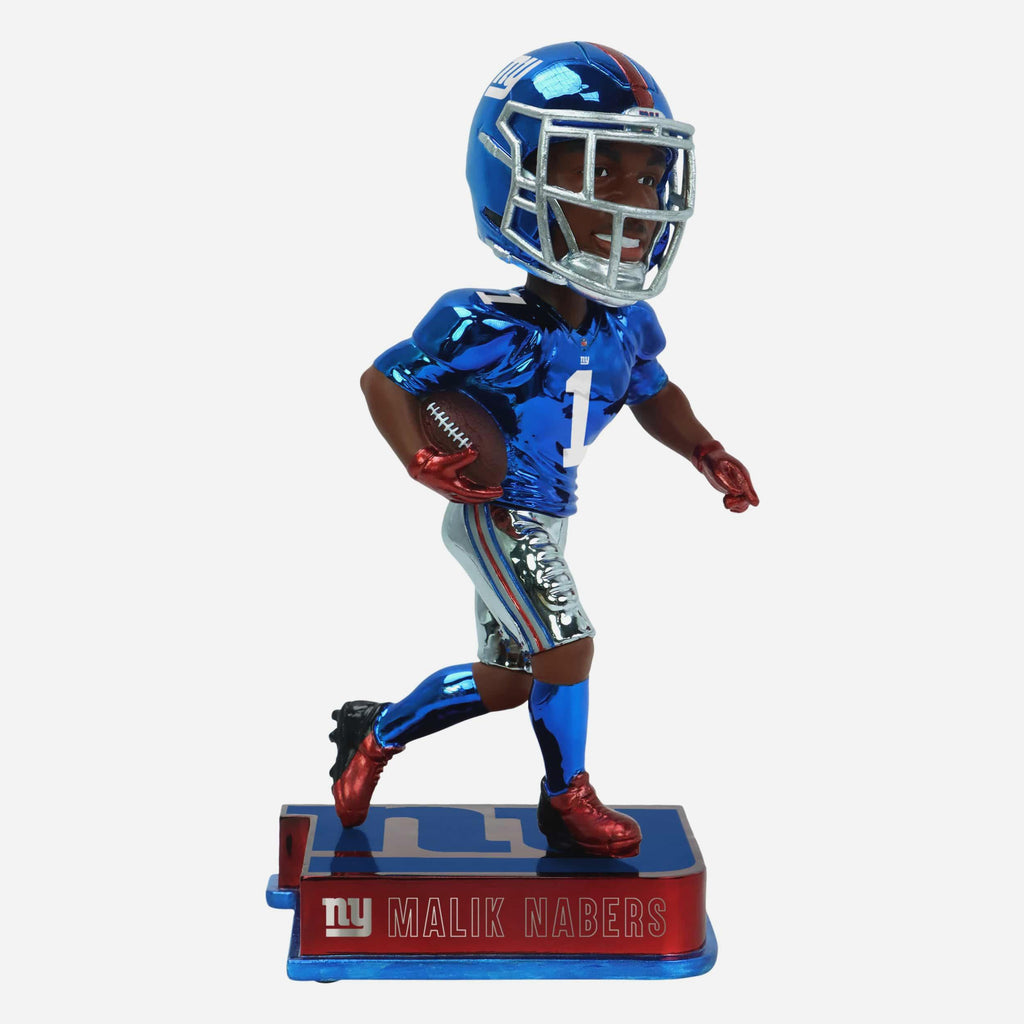 Malik Nabers New York Giants Electroplated Edition Bobblehead FOCO - FOCO.com