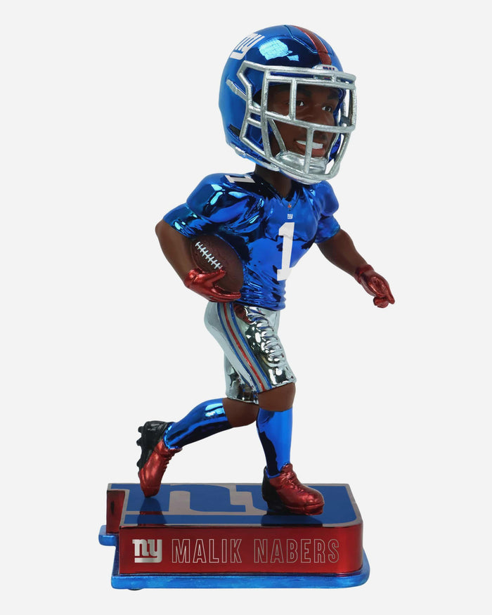 Malik Nabers New York Giants Electroplated Edition Bobblehead FOCO - FOCO.com
