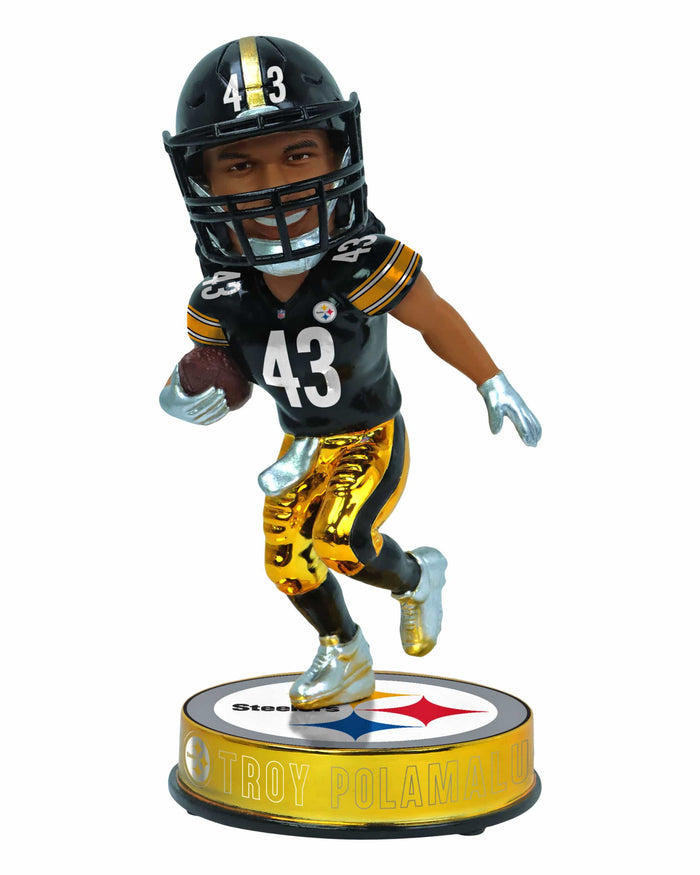 Troy Polamalu Pittsburgh Steelers Electroplated Edition Bobblehead