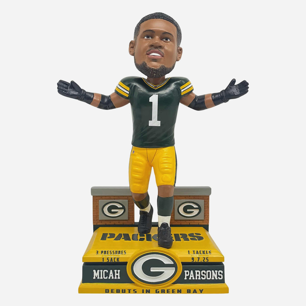 Micah Parsons Green Bay Packers Debut Gamebreaker Bobblehead FOCO - FOCO.com
