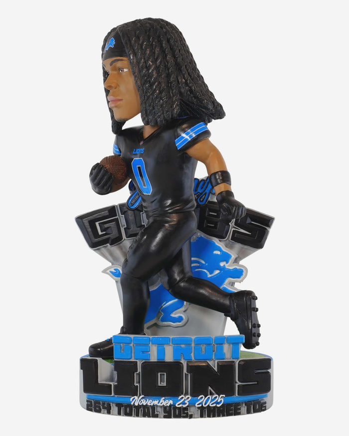 Jahmyr Gibbs Detroit Lions 3 Touchdowns & 264 Scrimmage Yards Gamebreaker Bobblehead FOCO - FOCO.com