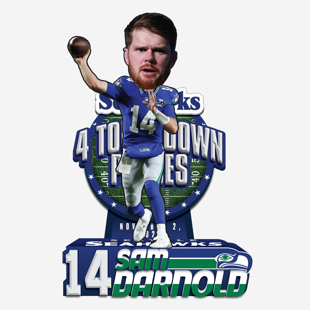 Sam Darnold Seattle Seahawks Gamebreaker Bobblehead FOCO - FOCO.com