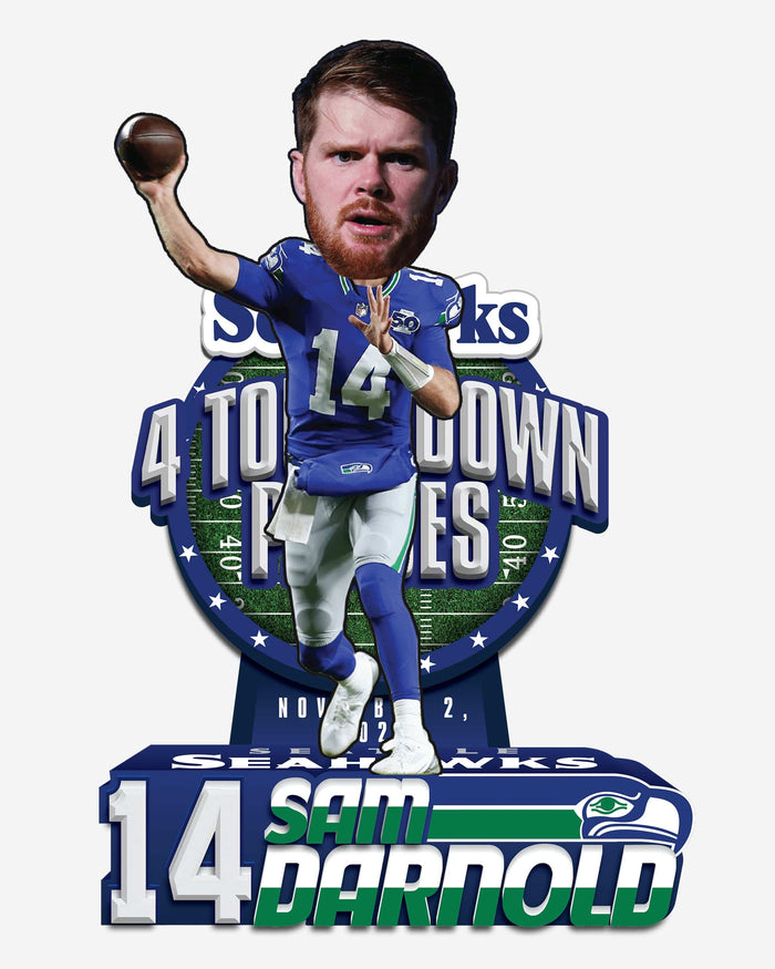 Sam Darnold Seattle Seahawks Gamebreaker Bobblehead FOCO - FOCO.com
