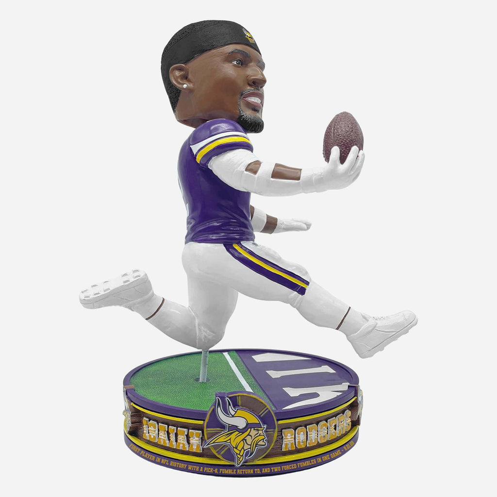 Isaiah Rodgers Minnesota Vikings Historic Defensive Performance NFL Record Bobblehead FOCO - FOCO.com