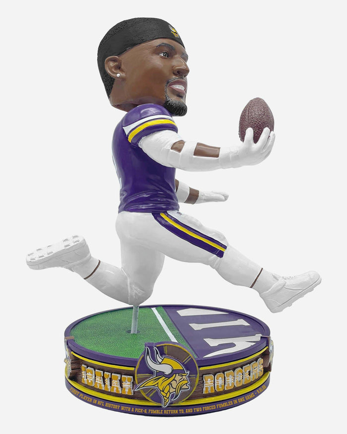 Isaiah Rodgers Minnesota Vikings Historic Defensive Performance NFL Record Bobblehead FOCO - FOCO.com