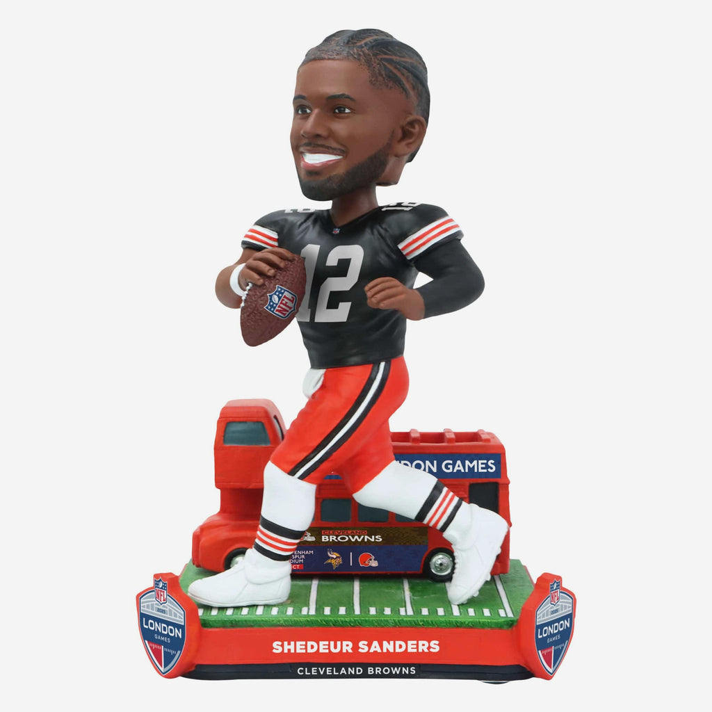 Shedeur Sanders Cleveland Browns 2025 NFL International Game Bobblehead FOCO - FOCO.com