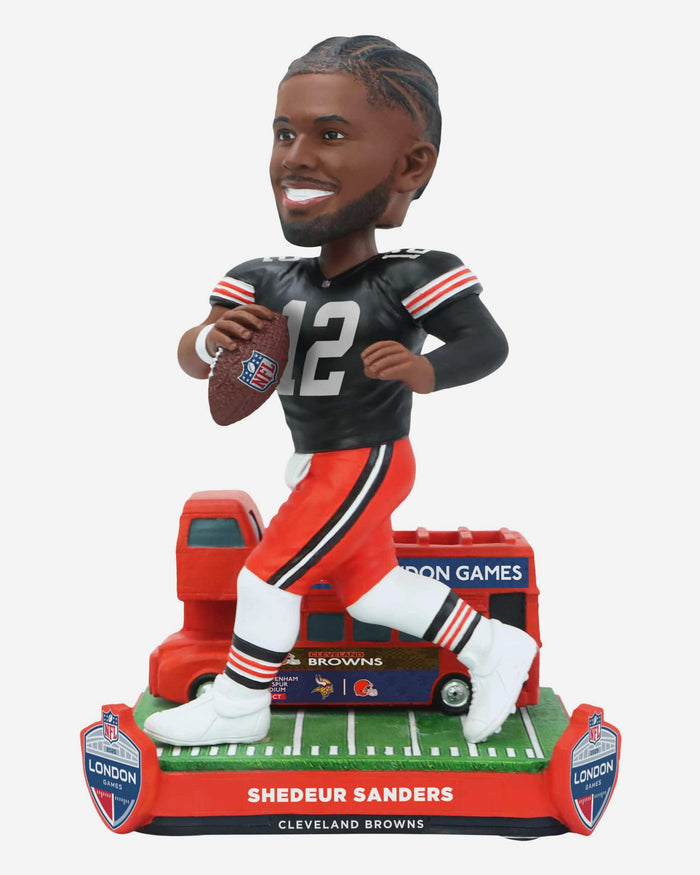 Shedeur Sanders Cleveland Browns 2025 NFL International Game Bobblehead FOCO - FOCO.com