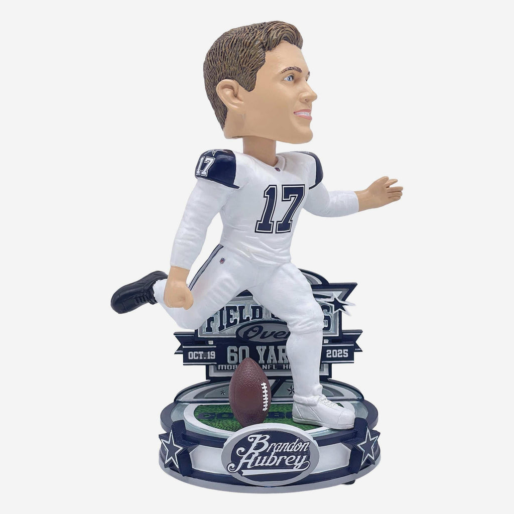 Brandon Aubrey Dallas Cowboys Most Career Field Goals Over 60 Yards Record Bobblehead FOCO - FOCO.com