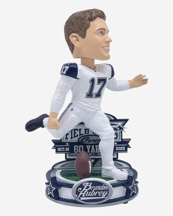 Brandon Aubrey Dallas Cowboys Most Career Field Goals Over 60 Yards Record Bobblehead FOCO - FOCO.com