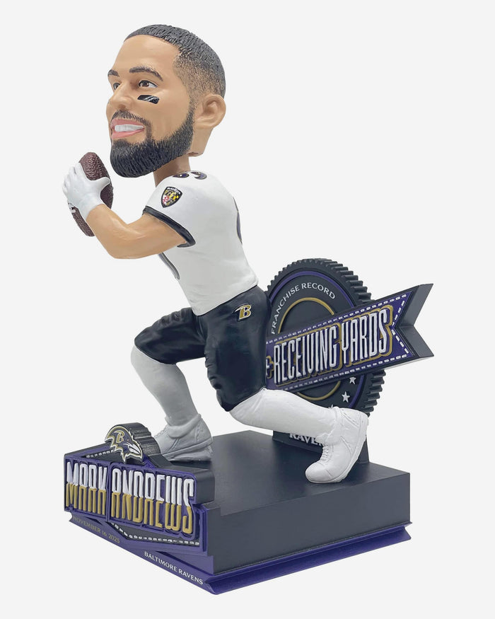 Mark Andrews Baltimore Ravens Most Receiving Yards In Franchise History Bobblehead FOCO - FOCO.com