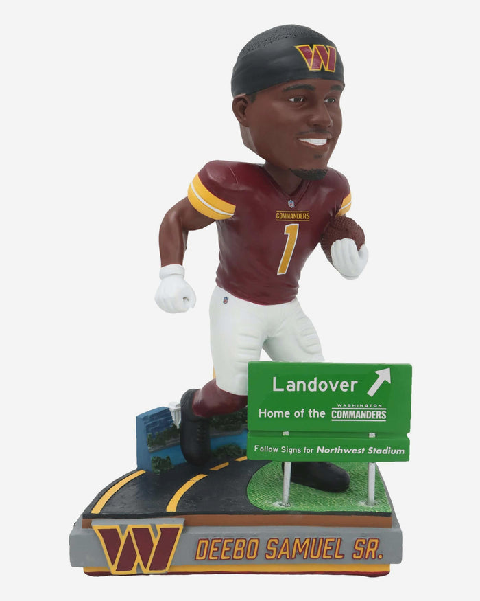 Deebo Samuel Washington Commanders Next Stop Bobblehead FOCO - FOCO.com