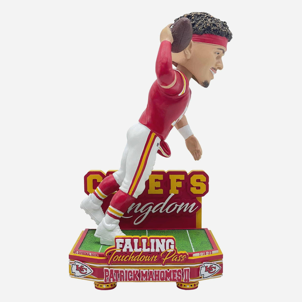 Patrick Mahomes Kansas City Chiefs 2024 NFL Playoffs Falling Touchdown Bobblehead FOCO - FOCO.com
