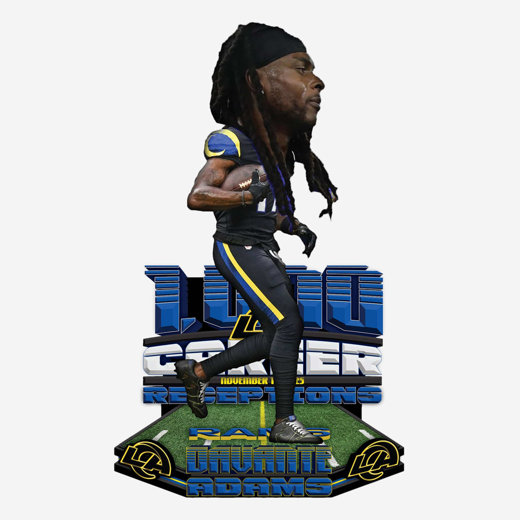 Davante Adams Los Angeles Rams 1000 Receptions Bobblehead FOCO - FOCO.com