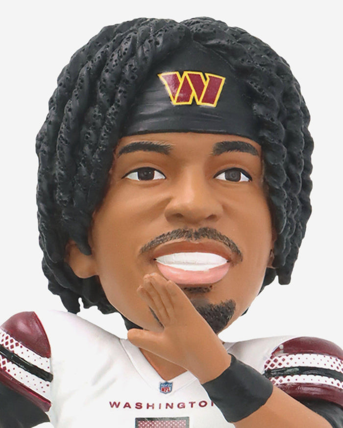 Jayden Daniels Washington Commanders Raise Hail Banner Raising Bobblehead FOCO - FOCO.com