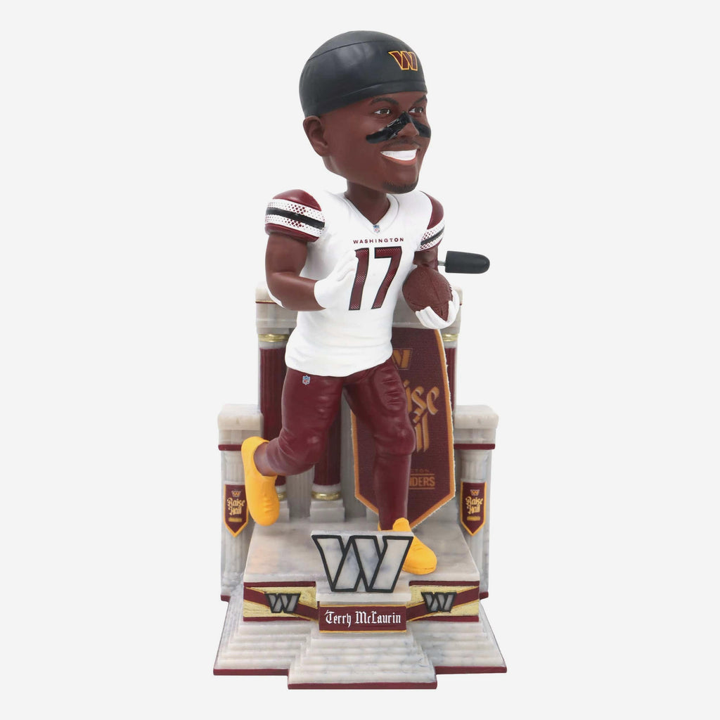 Terry McLaurin Washington Commanders Raise Hail Banner Raising Bobblehead FOCO - FOCO.com