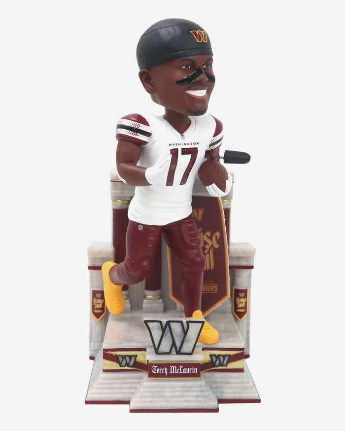 Terry McLaurin Washington Commanders Raise Hail Banner Raising Bobblehead FOCO - FOCO.com