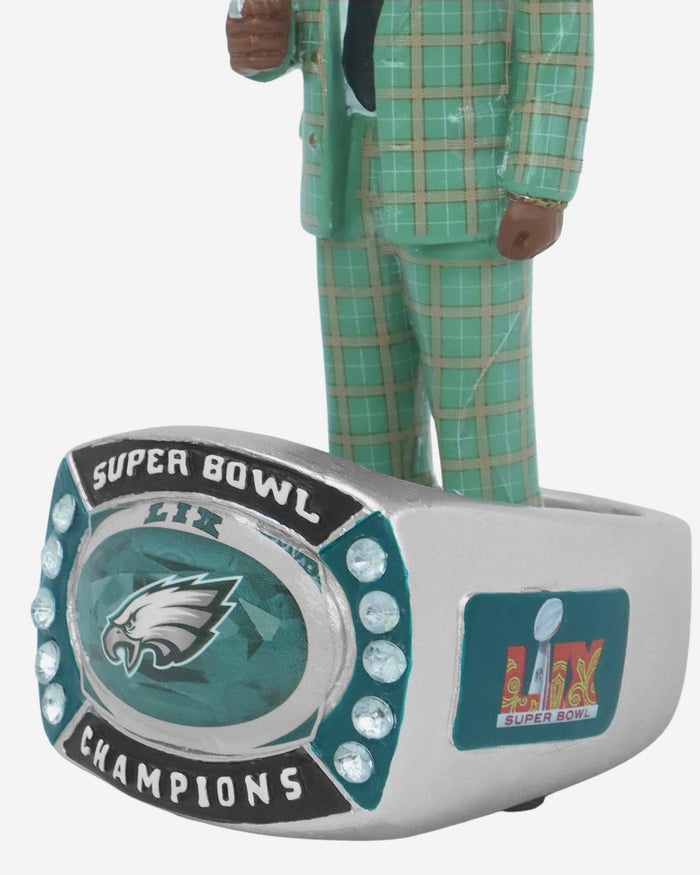 AJ Brown Philadelphia Eagles Ring Ceremony Ring Base Bobblehead FOCO - FOCO.com