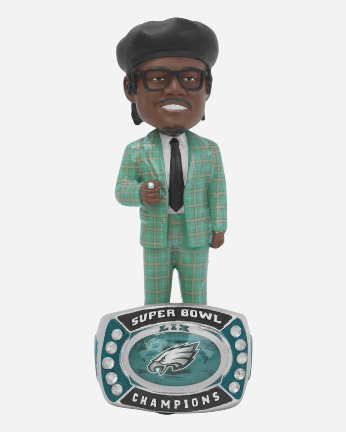 AJ Brown Philadelphia Eagles Ring Ceremony Ring Base Bobblehead FOCO - FOCO.com