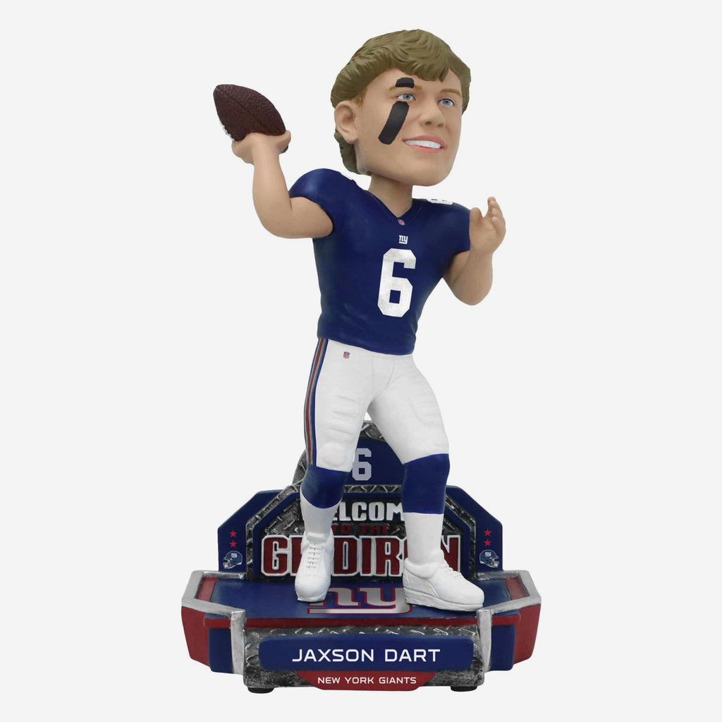 Jaxson Dart New York Giants 2025 Rookie Series Bobblehead FOCO - FOCO.com