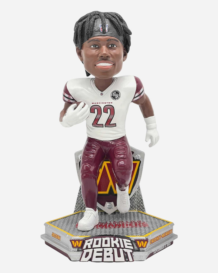 Jacory Croskey-Merritt Washington Commanders Rookie Debut Bobblehead FOCO - FOCO.com
