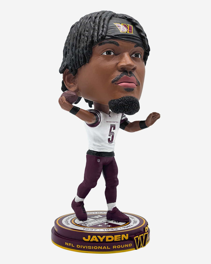 Jayden Daniels Washington Commanders 2024 NFL Playoffs Rookie Record Bighead Bobblehead FOCO - FOCO.com