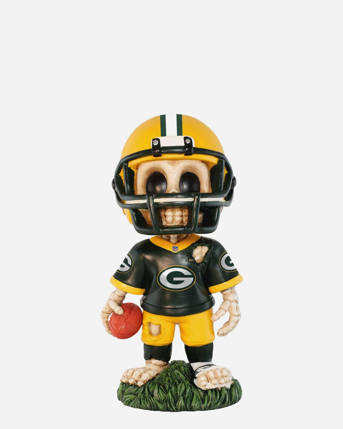 Green Bay Packers Team Skull Mini Bobblehead FOCO - FOCO.com