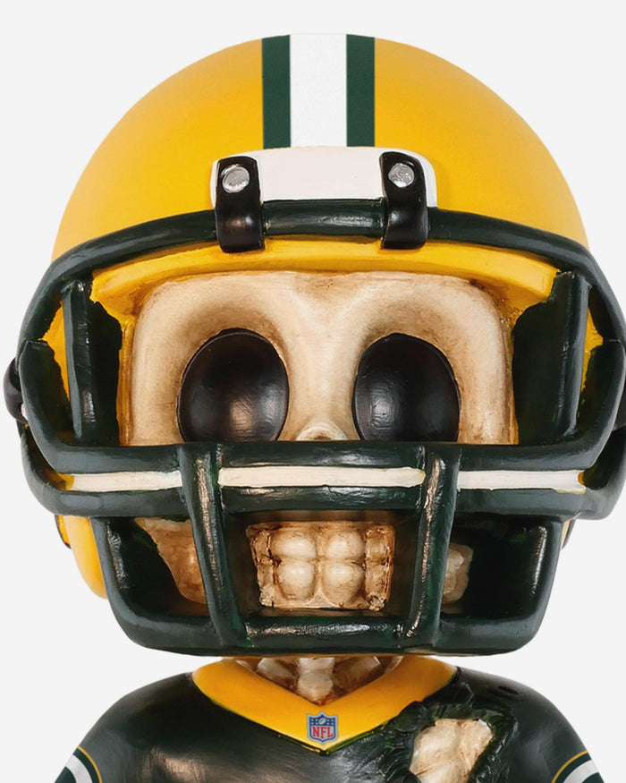 Green Bay Packers Team Skull Mini Bobblehead FOCO - FOCO.com