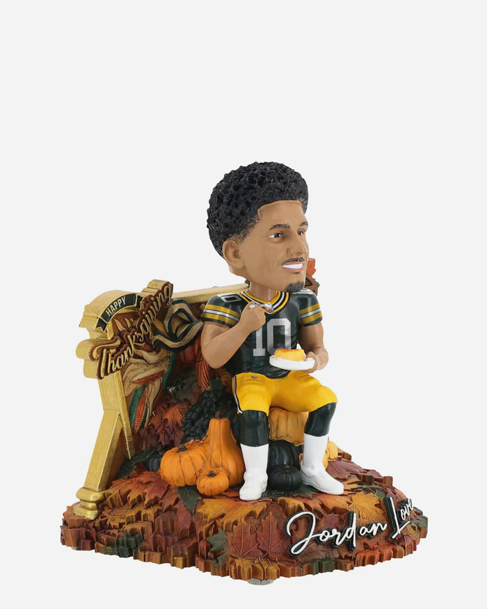 Jordan Love Green Bay Packers Thanksgiving Day Bobblehead FOCO - FOCO.com