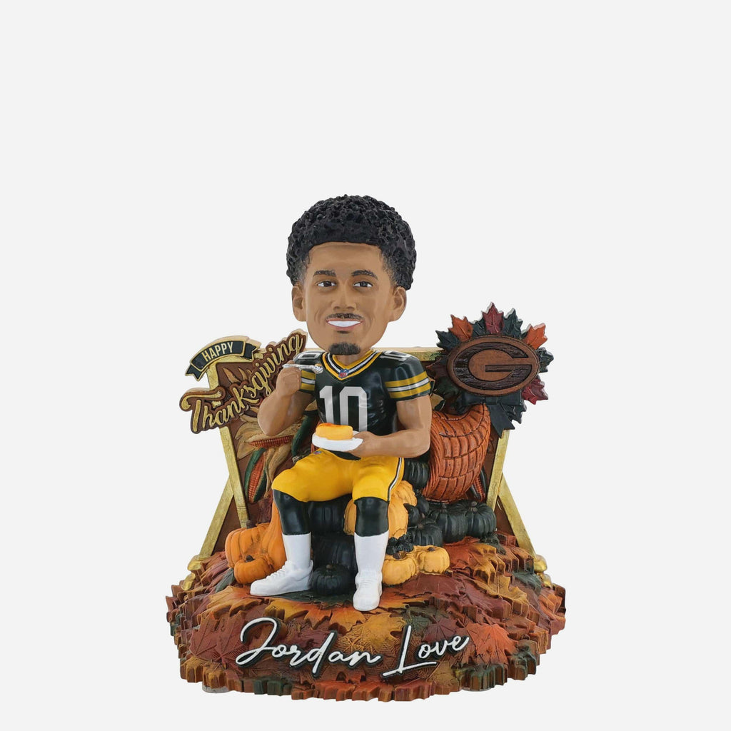Jordan Love Green Bay Packers Thanksgiving Day Bobblehead FOCO - FOCO.com
