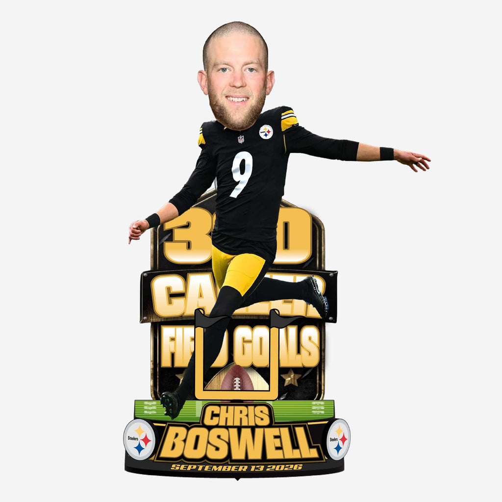 Chris Boswell Pittsburgh Steelers 300 Career Field Goals Bobblehead FOCO - FOCO.com