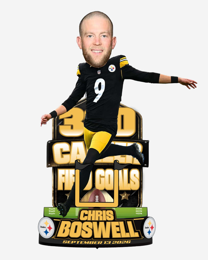 Chris Boswell Pittsburgh Steelers 300 Career Field Goals Bobblehead FOCO - FOCO.com