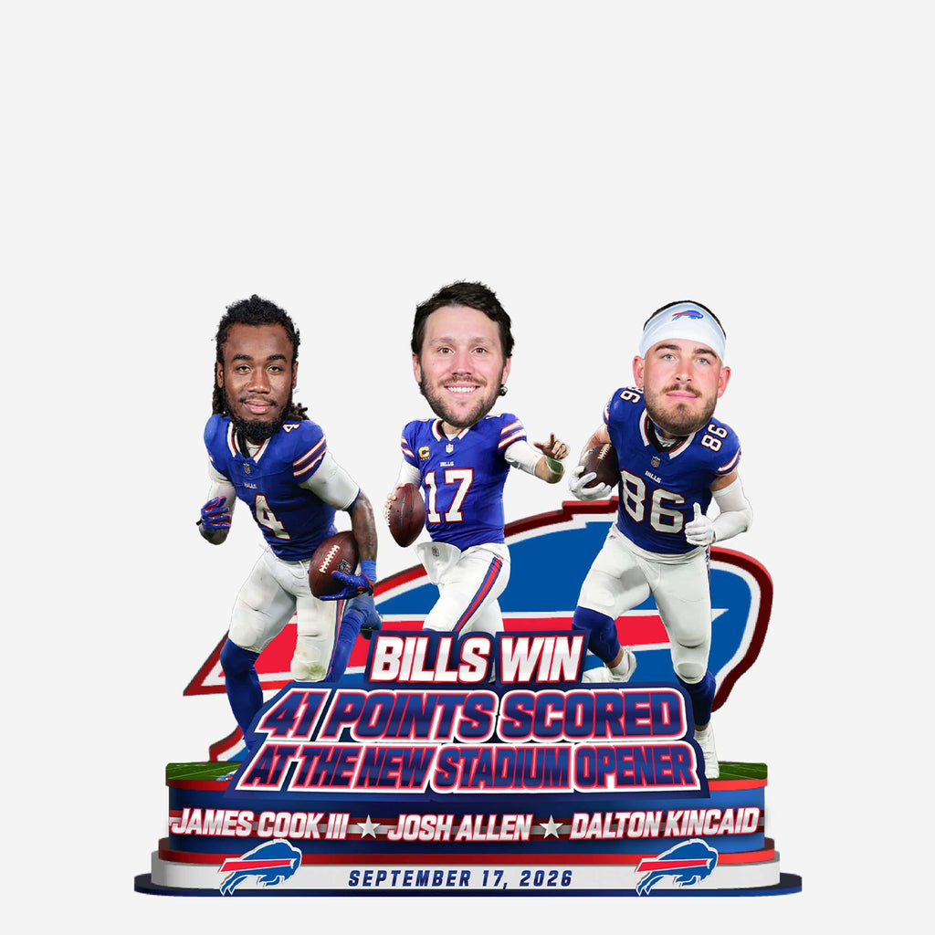 Buffalo Bills 2026 New Stadium Opener Victory Mini Bobblehead Scene FOCO - FOCO.com