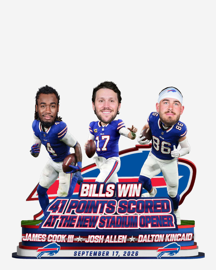 Buffalo Bills 2026 New Stadium Opener Victory Mini Bobblehead Scene