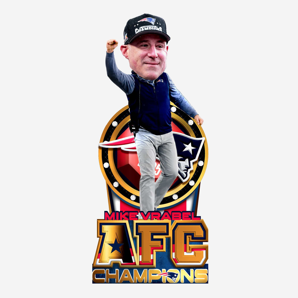 Mike Vrabel New England Patriots AFC Champions Bobblehead FOCO - FOCO.com