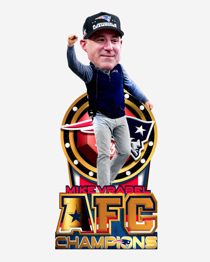 Mike Vrabel New England Patriots AFC Champions Bobblehead FOCO - FOCO.com