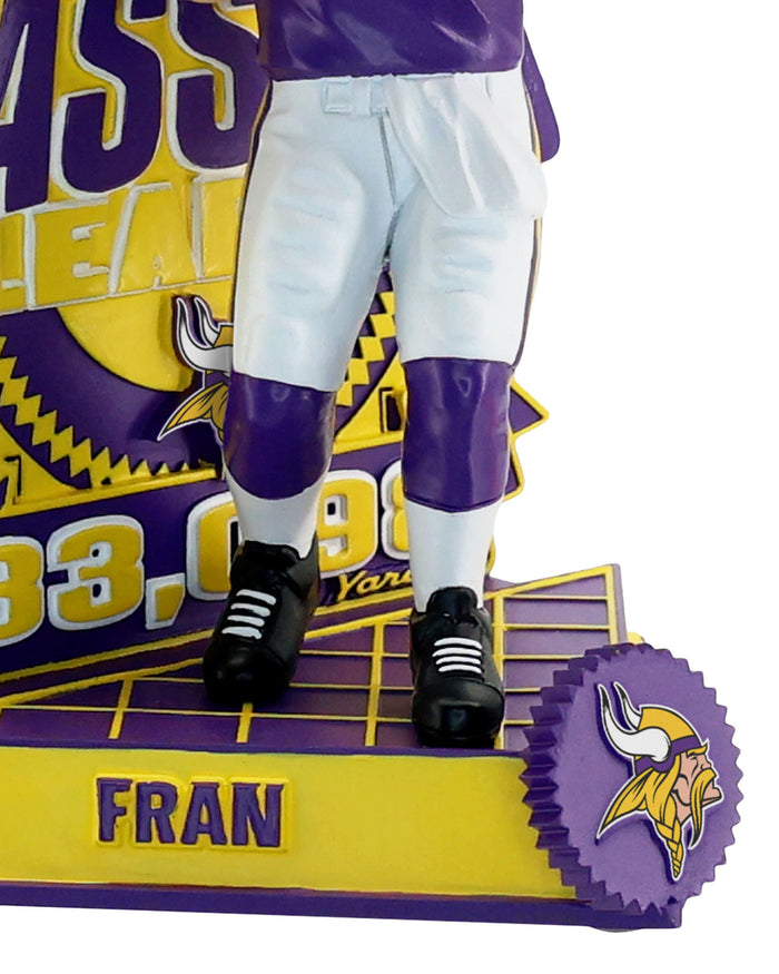 Fran Tarkenton Minnesota Vikings All-Time Leading Passer in Franchise History Bobblehead FOCO - FOCO.com