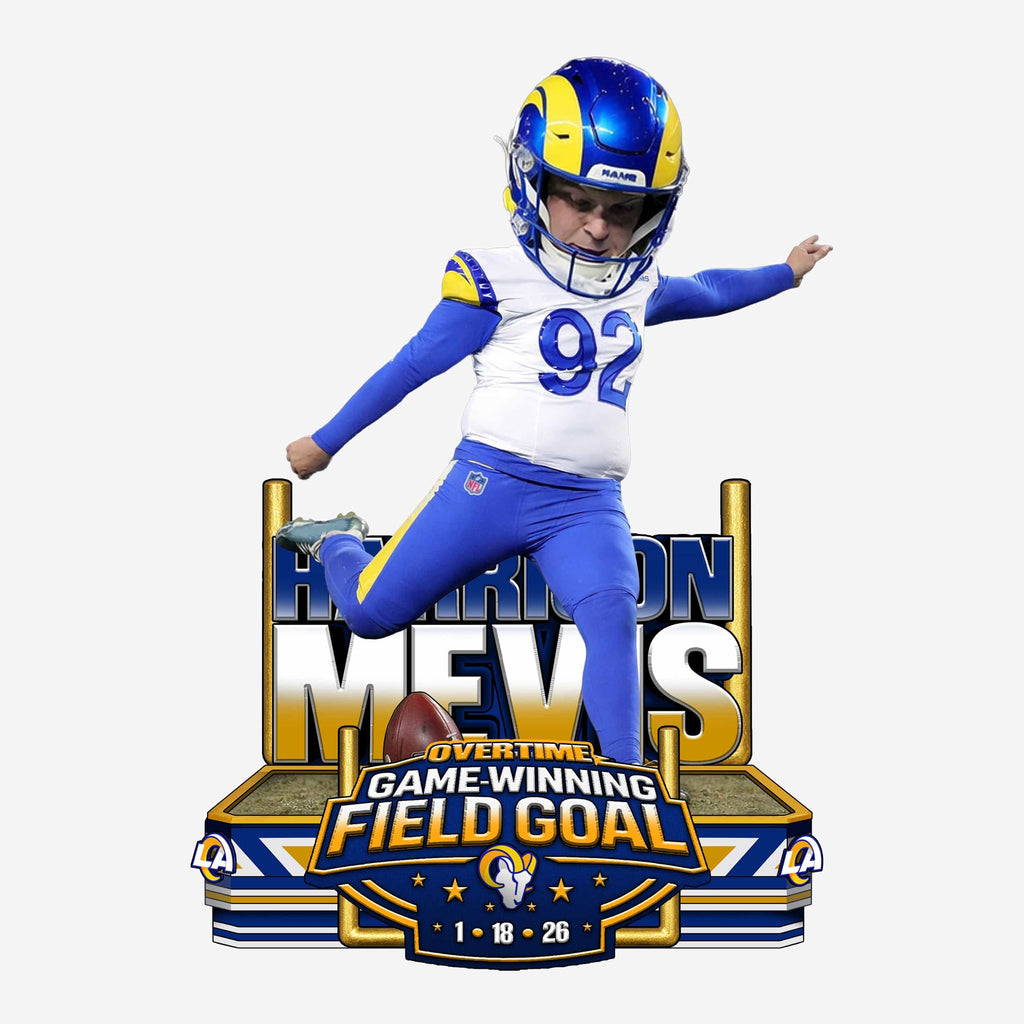 Harrison Mevis Los Angeles Rams Divisional Round Overtime Field Goal Winner Bobblehead FOCO - FOCO.com