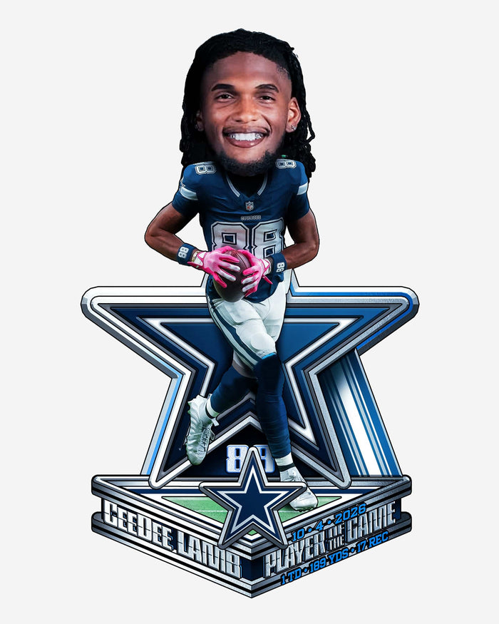 CeeDee Lamb Dallas Cowboys Career High 17 Receptions Bobblehead FOCO - FOCO.com
