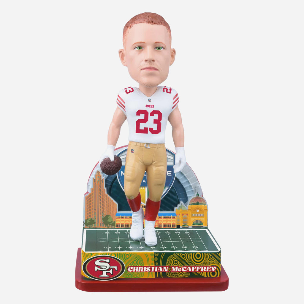 Christian McCaffrey San Francisco 49ers 2026 NFL International Game Bobblehead FOCO - FOCO.com
