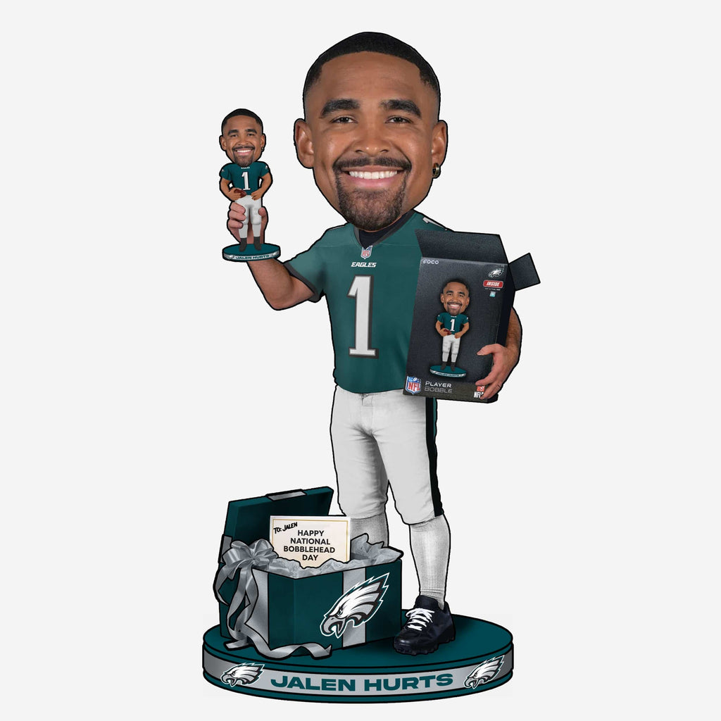 Jalen Hurts Philadelphia Eagles National Bobblehead Day Bobblehead FOCO - FOCO.com