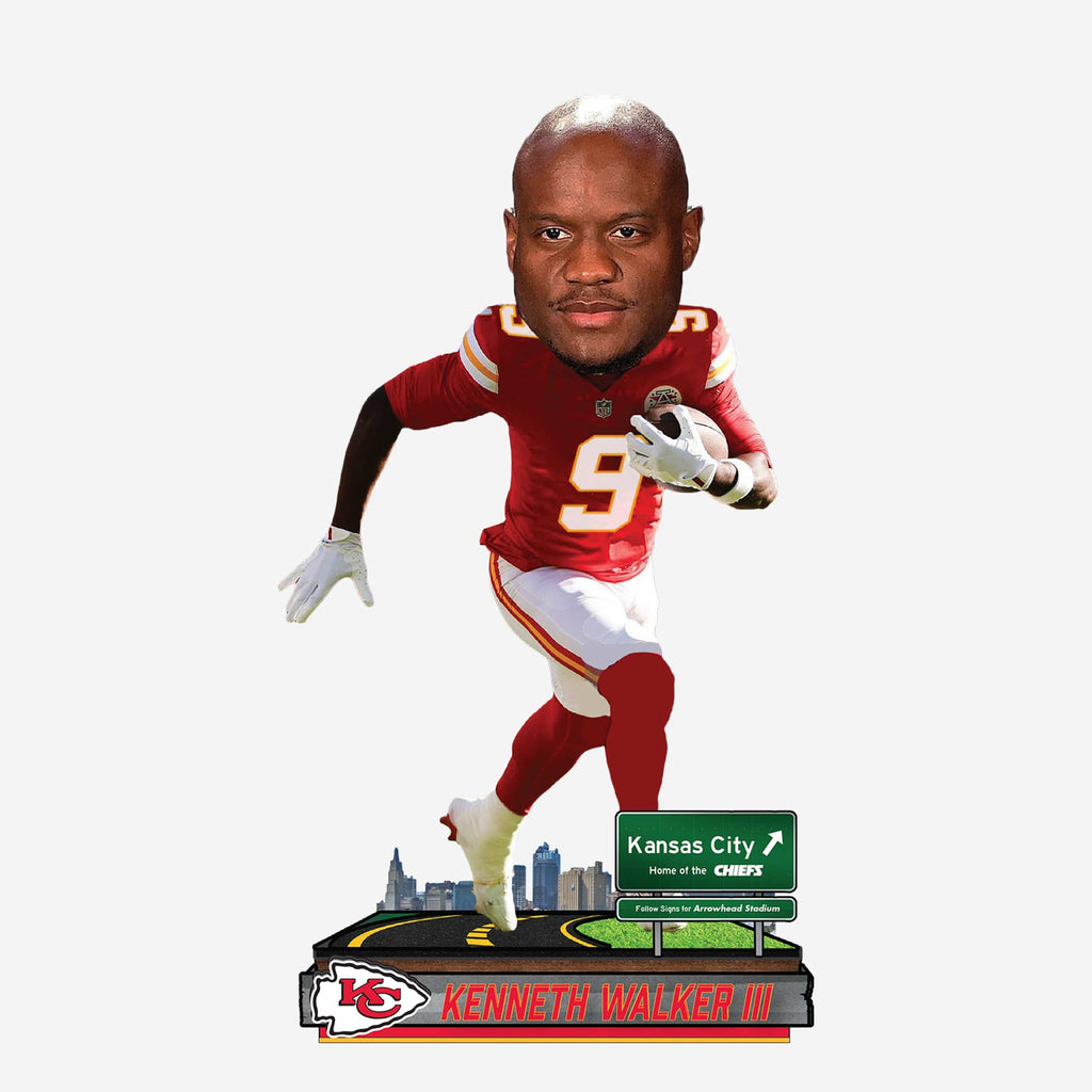 Kenneth Walker III Kansas City Chiefs Next Stop Bobblehead FOCO - FOCO.com