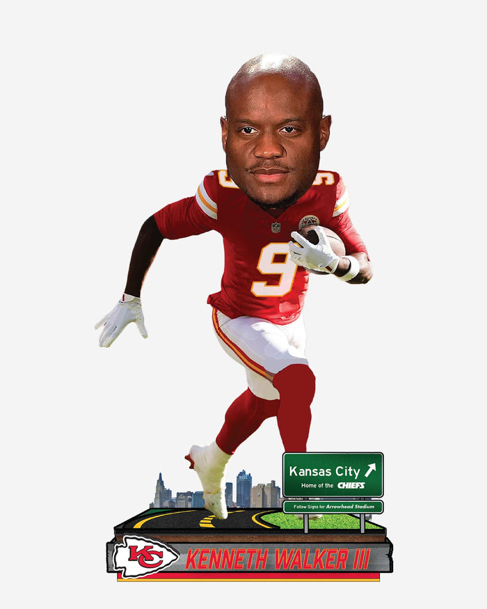 Kenneth Walker III Kansas City Chiefs Next Stop Bobblehead FOCO - FOCO.com