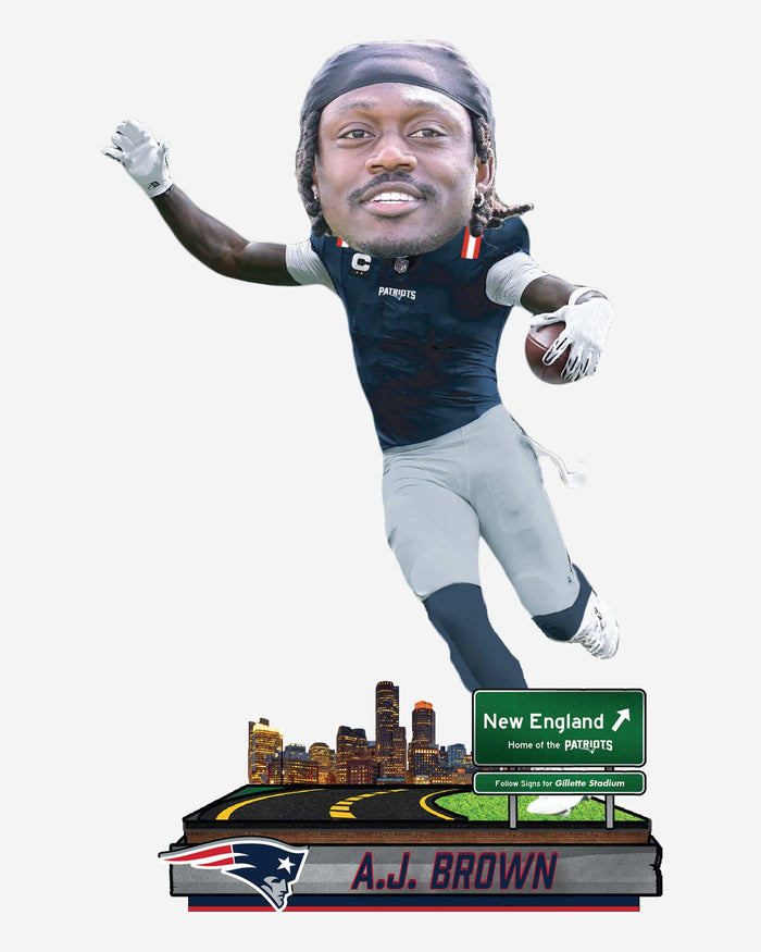 AJ Brown New England Patriots Next Stop Bobblehead