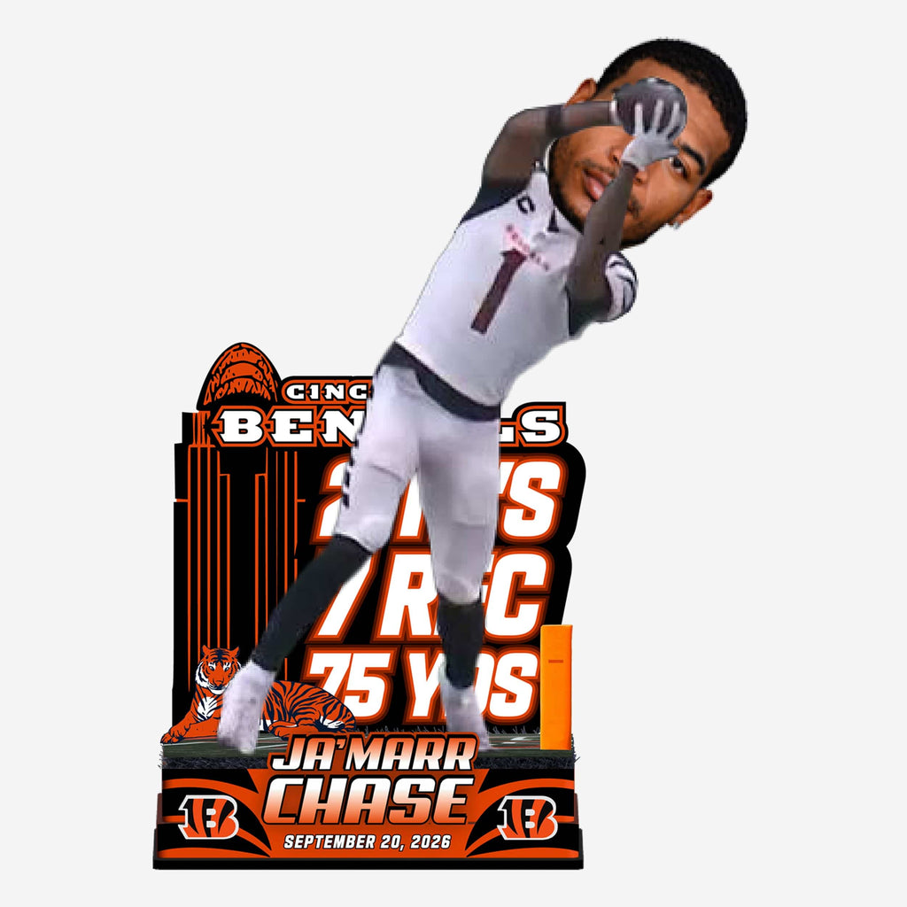 Ja'Marr Chase Cincinnati Bengals Spectacular Touchdown Catch Bobblehead